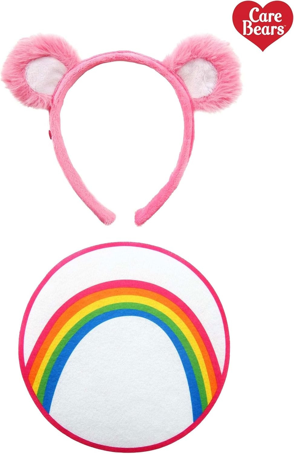 image:imageCare Bears Cheer Bear Ears amp Patch Costume Kit for Adults with Headband amp IronOn Patch Accessory SetHeadband Ears Patch Kit