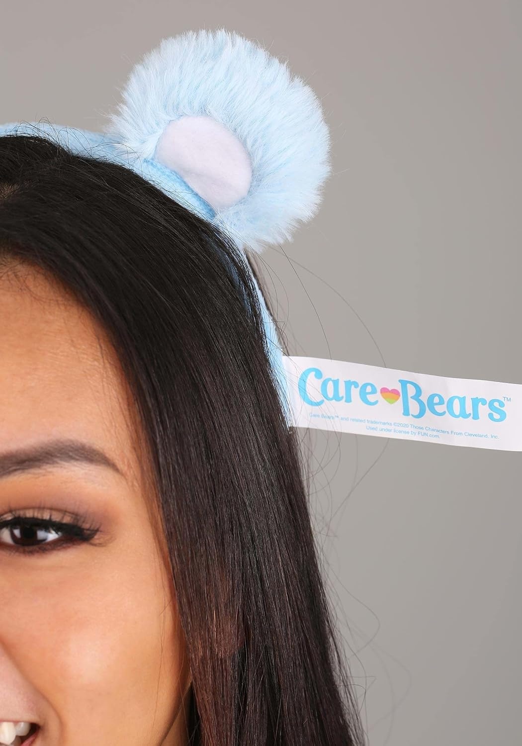 image:imageCare Bears Grumpy Bear Ears and Patch Costume Kit for Adults with Headband and IronOn Patch Accessory SetBundle W Makeup Kit