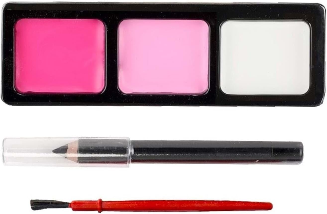 image:imageelope Cheer Bear Care Makeup Kit Cream Makeup with Tray Sponge Pencil and Brush Ages 3Standard