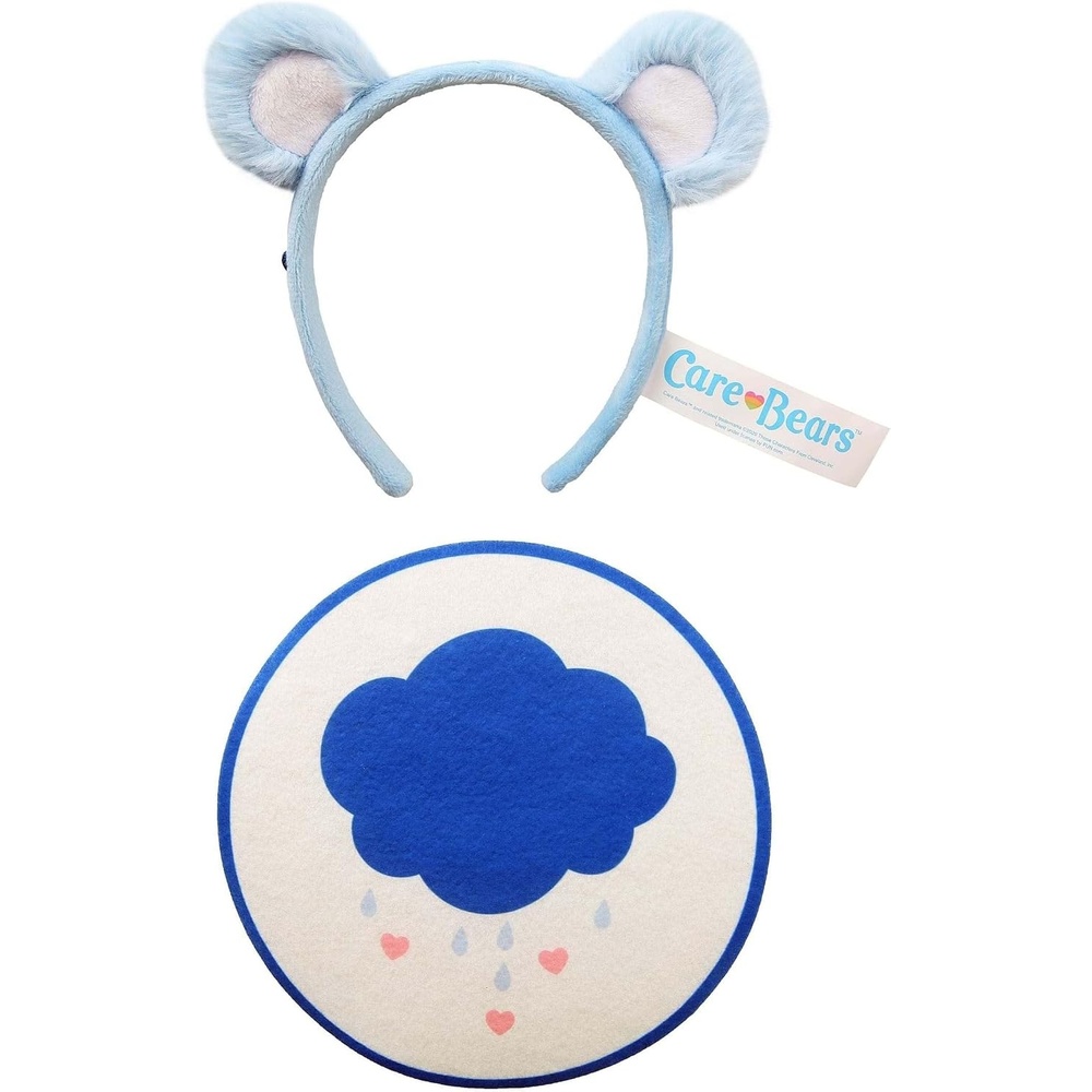 image:imageCare Bears Grumpy Bear Ears and Patch Costume Kit for Adults with Headband and IronOn Patch Accessory SetHeadband Ears Patch Kit
