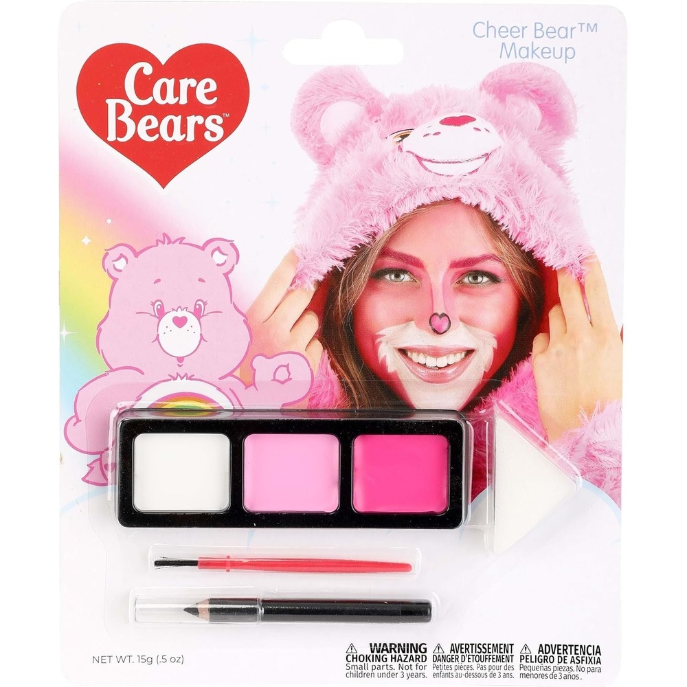 image:imageelope Cheer Bear Care Makeup Kit Cream Makeup with Tray Sponge Pencil and Brush Ages 3Standard
