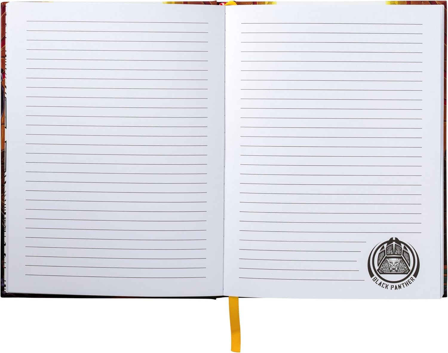 image:imageSilver Buffalo Care Bears Spiral Tabbed Notebook Featuring Grumpy Bear Share Bear Tenderheart Bear Cheer Bear Bedtime Bear and Good Luck Bear 8 x 5Black Panther Squad
