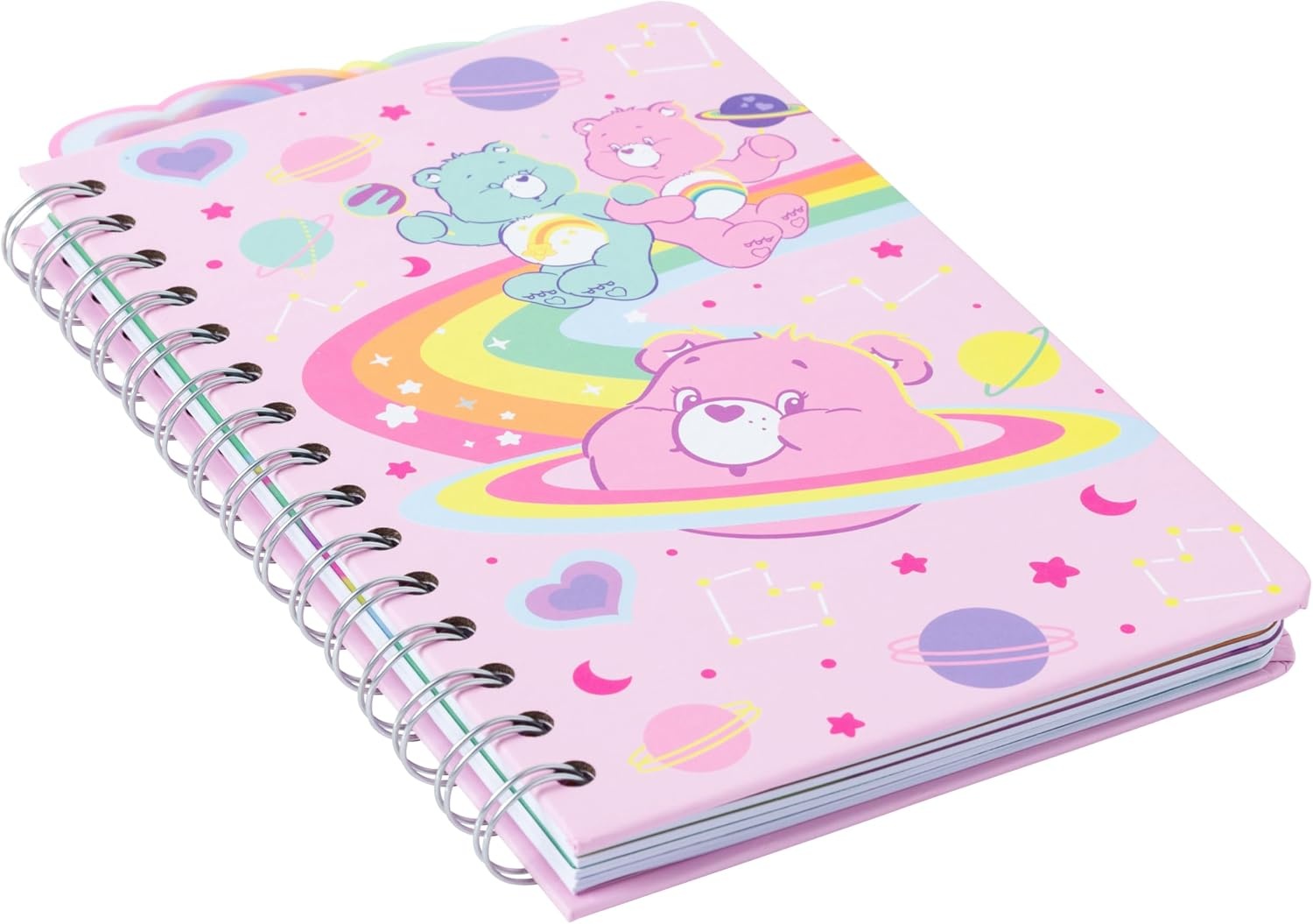 image:imageSilver Buffalo Care Bears Spiral Tabbed Notebook Featuring Grumpy Bear Share Bear Tenderheart Bear Cheer Bear Bedtime Bear and Good Luck Bear 8 x 5Care Bears Cosmic Bears