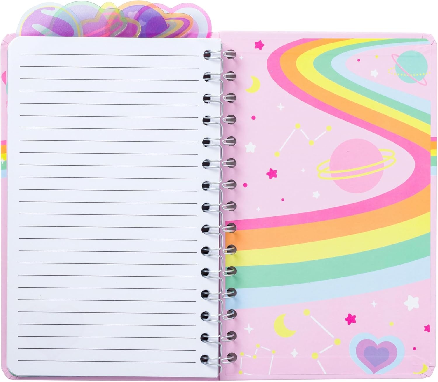 image:imageSilver Buffalo Care Bears Spiral Tabbed Notebook Featuring Grumpy Bear Share Bear Tenderheart Bear Cheer Bear Bedtime Bear and Good Luck Bear 8 x 5Care Bears Cosmic Bears