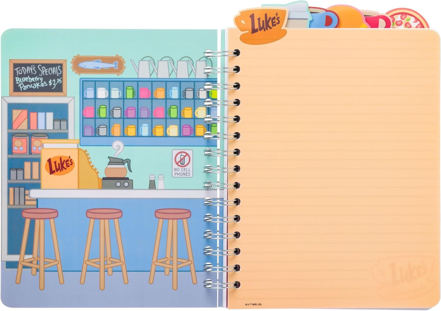 image:imageSilver Buffalo Care Bears Spiral Tabbed Notebook Featuring Grumpy Bear Share Bear Tenderheart Bear Cheer Bear Bedtime Bear and Good Luck Bear 8 x 5Gilmore Girls
