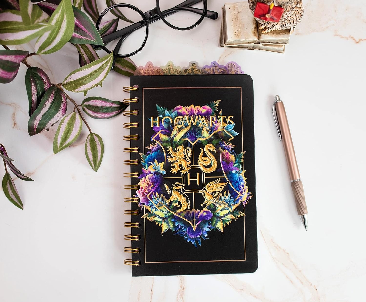 image:imageSilver Buffalo Care Bears Spiral Tabbed Notebook Featuring Grumpy Bear Share Bear Tenderheart Bear Cheer Bear Bedtime Bear and Good Luck Bear 8 x 5Harry Potter