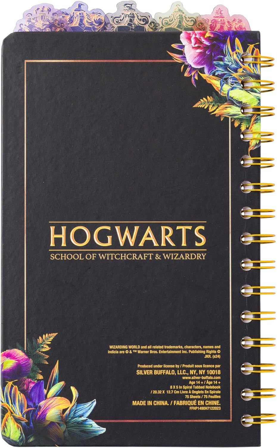 image:imageSilver Buffalo Care Bears Spiral Tabbed Notebook Featuring Grumpy Bear Share Bear Tenderheart Bear Cheer Bear Bedtime Bear and Good Luck Bear 8 x 5Harry Potter