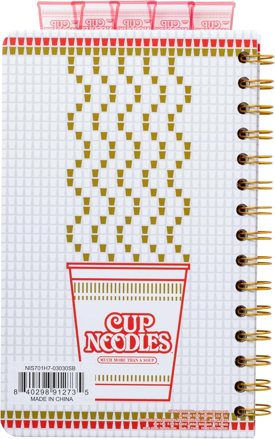 image:imageSilver Buffalo Care Bears Spiral Tabbed Notebook Featuring Grumpy Bear Share Bear Tenderheart Bear Cheer Bear Bedtime Bear and Good Luck Bear 8 x 5Nissin Cup Noodles
