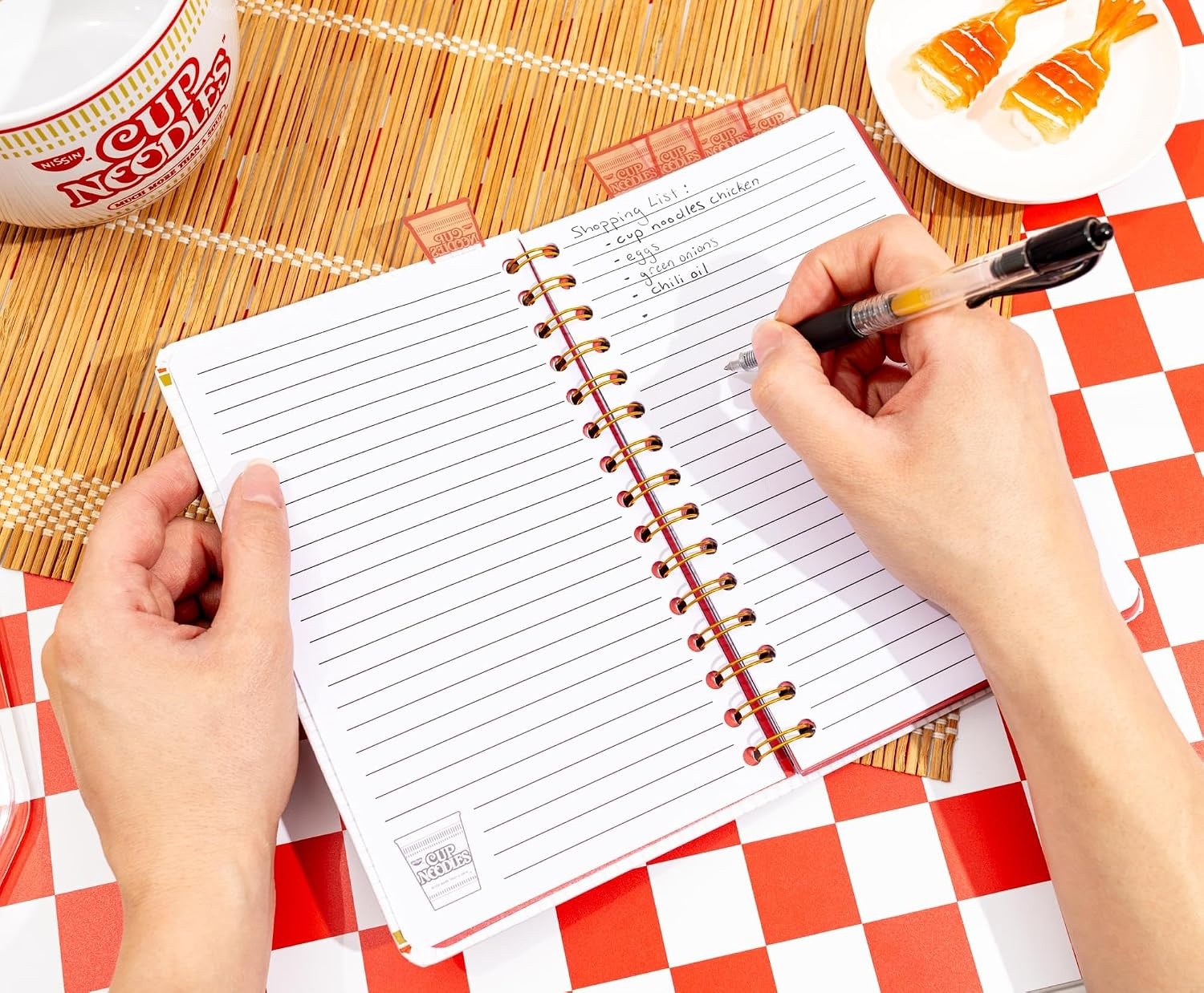 image:imageSilver Buffalo Care Bears Spiral Tabbed Notebook Featuring Grumpy Bear Share Bear Tenderheart Bear Cheer Bear Bedtime Bear and Good Luck Bear 8 x 5Nissin Cup Noodles