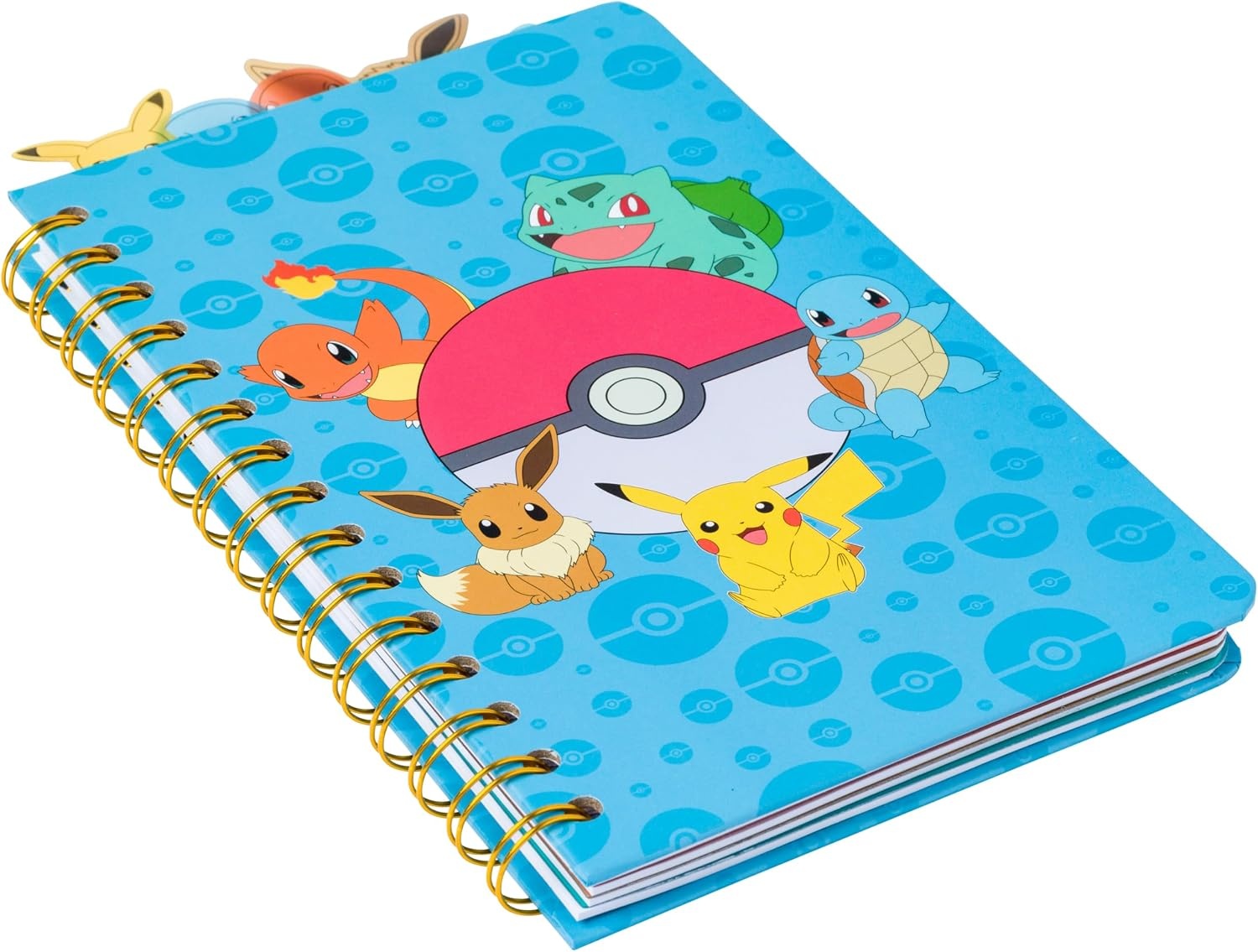 image:imageSilver Buffalo Care Bears Spiral Tabbed Notebook Featuring Grumpy Bear Share Bear Tenderheart Bear Cheer Bear Bedtime Bear and Good Luck Bear 8 x 5Pokmon