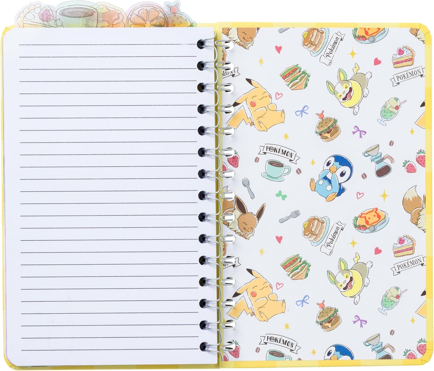 image:imageSilver Buffalo Care Bears Spiral Tabbed Notebook Featuring Grumpy Bear Share Bear Tenderheart Bear Cheer Bear Bedtime Bear and Good Luck Bear 8 x 5Pokemon Tossed Cafe