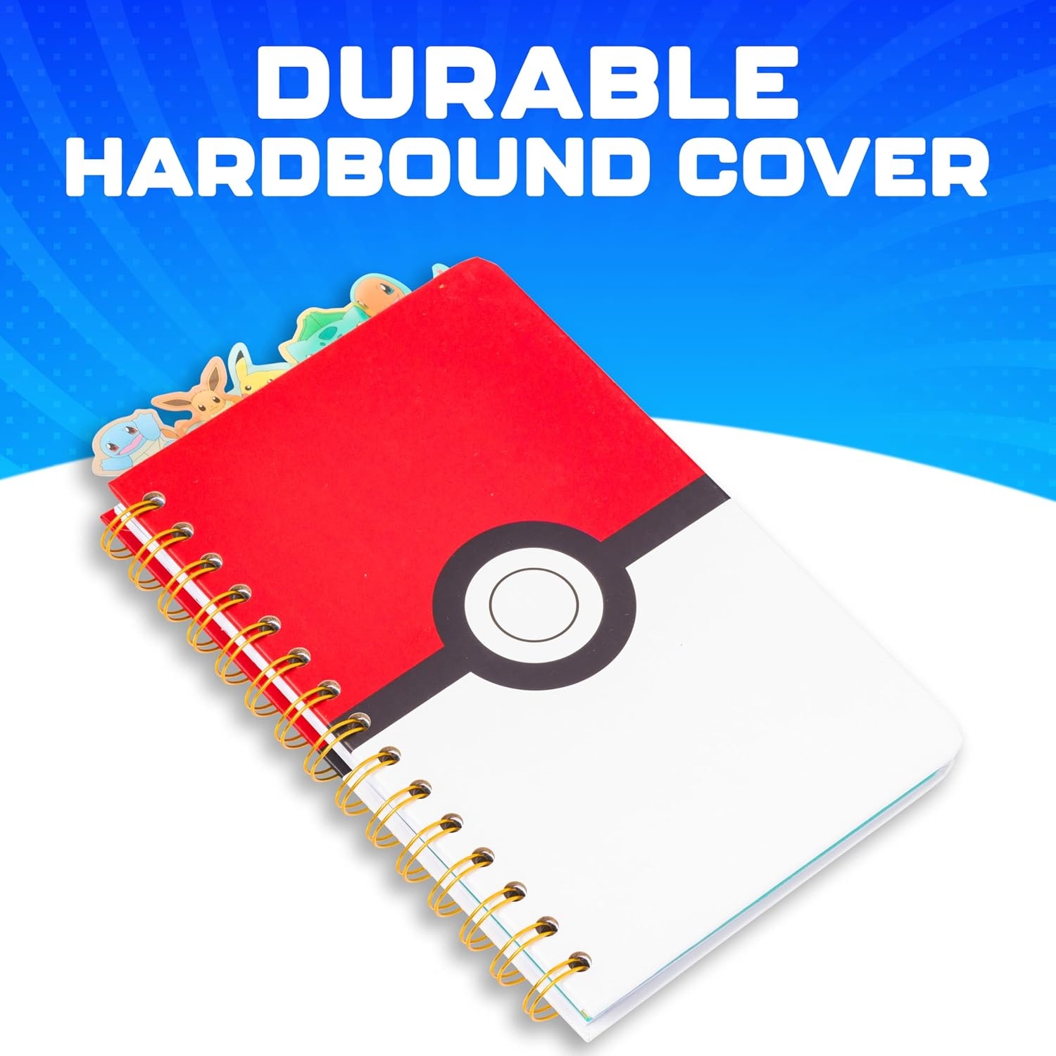 image:imageSilver Buffalo Care Bears Spiral Tabbed Notebook Featuring Grumpy Bear Share Bear Tenderheart Bear Cheer Bear Bedtime Bear and Good Luck Bear 8 x 5Pokemon Pokeball Starters Spiral