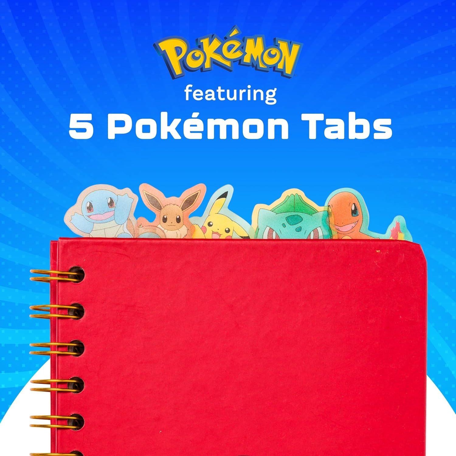 image:imageSilver Buffalo Care Bears Spiral Tabbed Notebook Featuring Grumpy Bear Share Bear Tenderheart Bear Cheer Bear Bedtime Bear and Good Luck Bear 8 x 5Pokemon Pokeball Starters Spiral