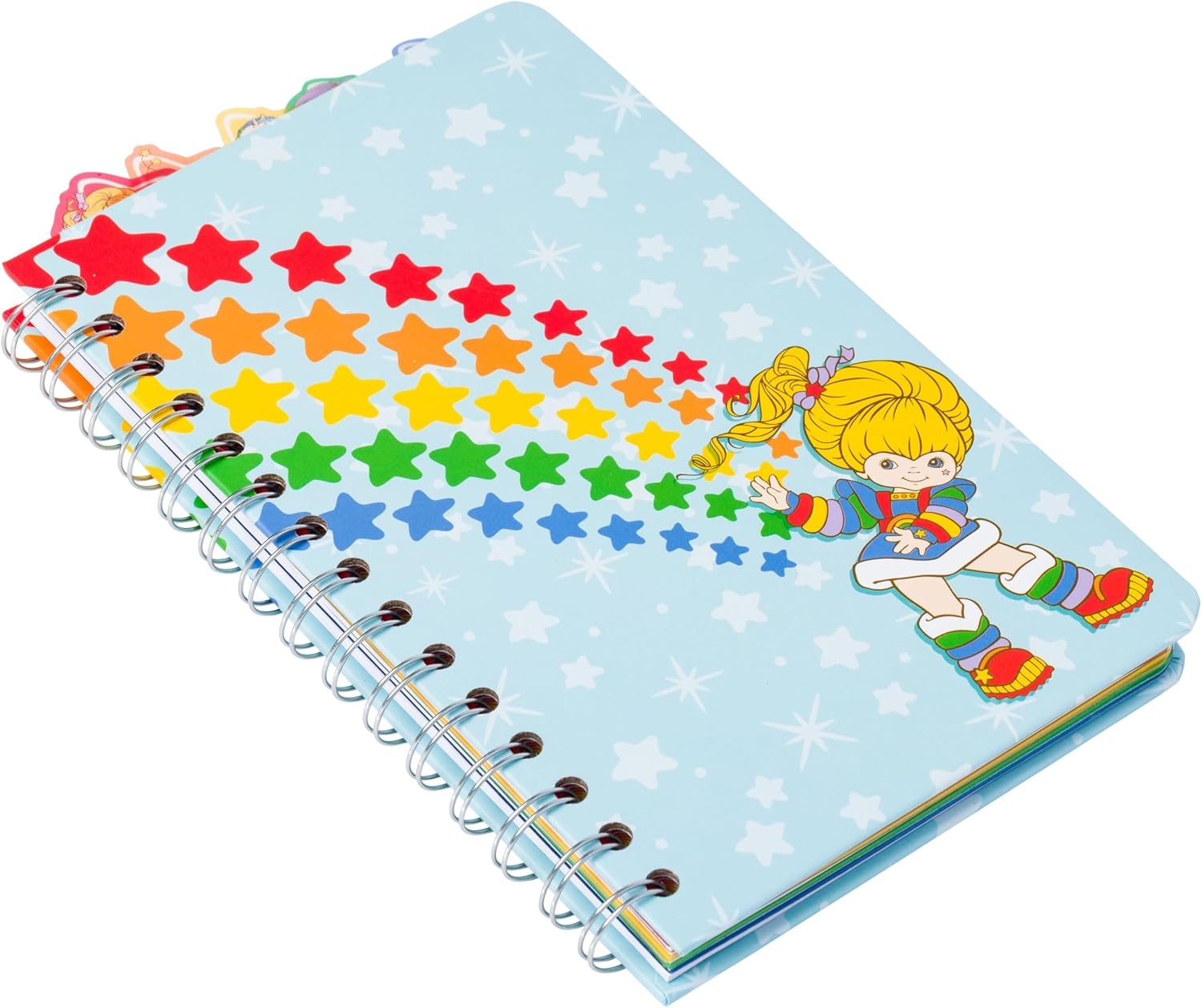 image:imageSilver Buffalo Care Bears Spiral Tabbed Notebook Featuring Grumpy Bear Share Bear Tenderheart Bear Cheer Bear Bedtime Bear and Good Luck Bear 8 x 5Rainbow Brite