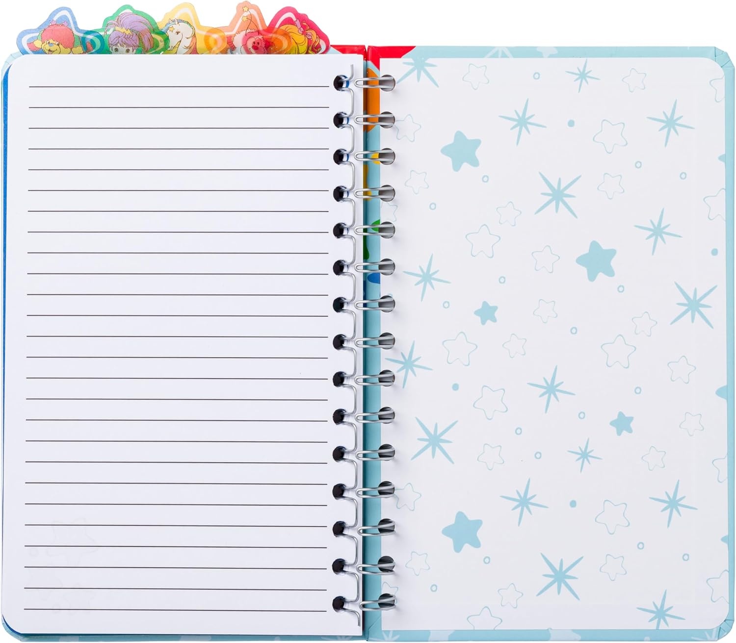 image:imageSilver Buffalo Care Bears Spiral Tabbed Notebook Featuring Grumpy Bear Share Bear Tenderheart Bear Cheer Bear Bedtime Bear and Good Luck Bear 8 x 5Rainbow Brite