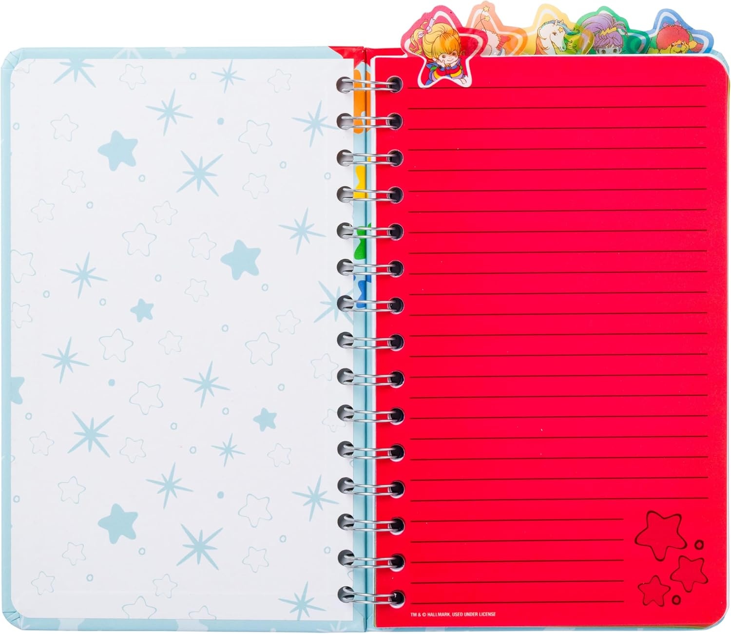 image:imageSilver Buffalo Care Bears Spiral Tabbed Notebook Featuring Grumpy Bear Share Bear Tenderheart Bear Cheer Bear Bedtime Bear and Good Luck Bear 8 x 5Rainbow Brite