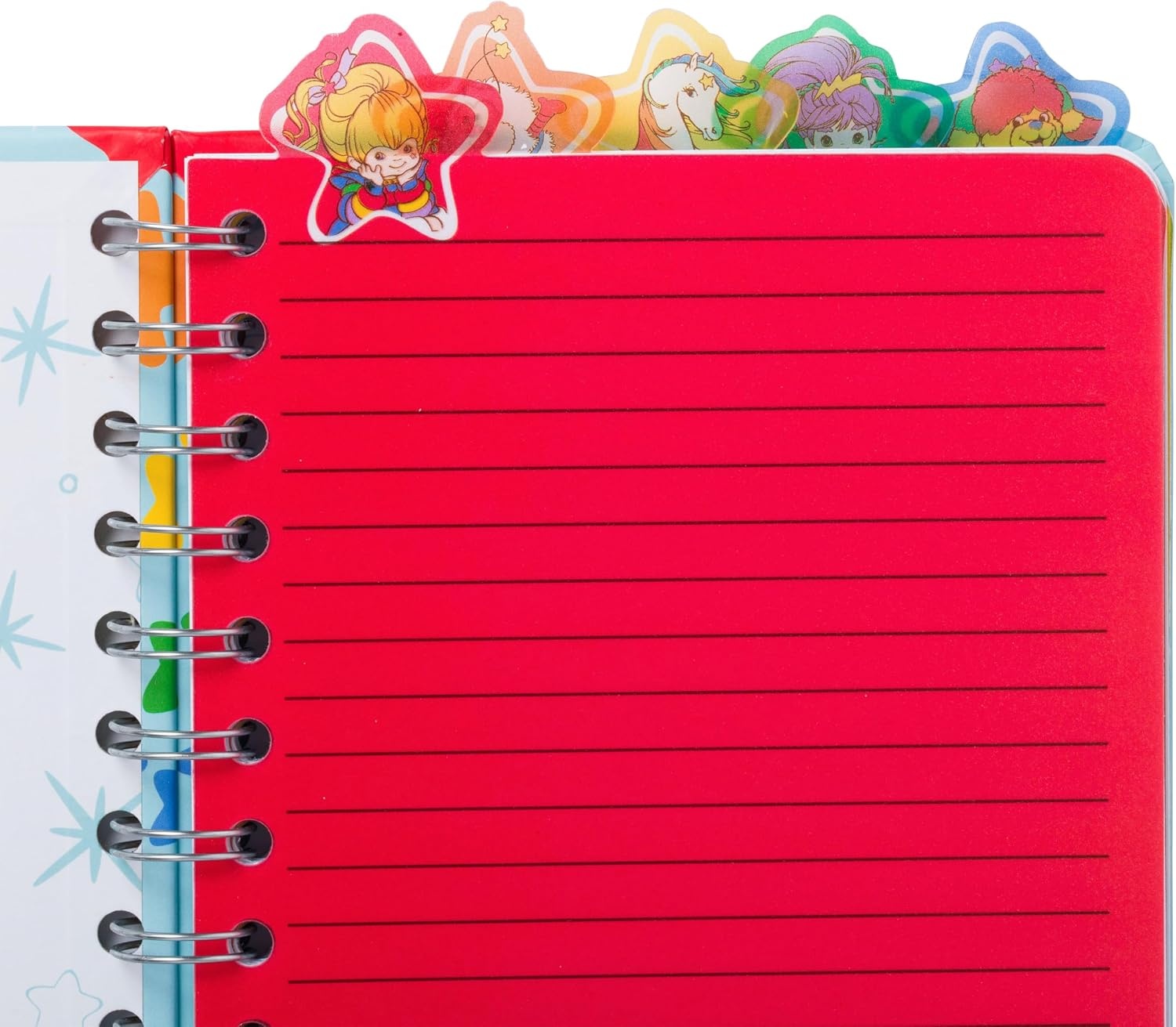 image:imageSilver Buffalo Care Bears Spiral Tabbed Notebook Featuring Grumpy Bear Share Bear Tenderheart Bear Cheer Bear Bedtime Bear and Good Luck Bear 8 x 5Rainbow Brite