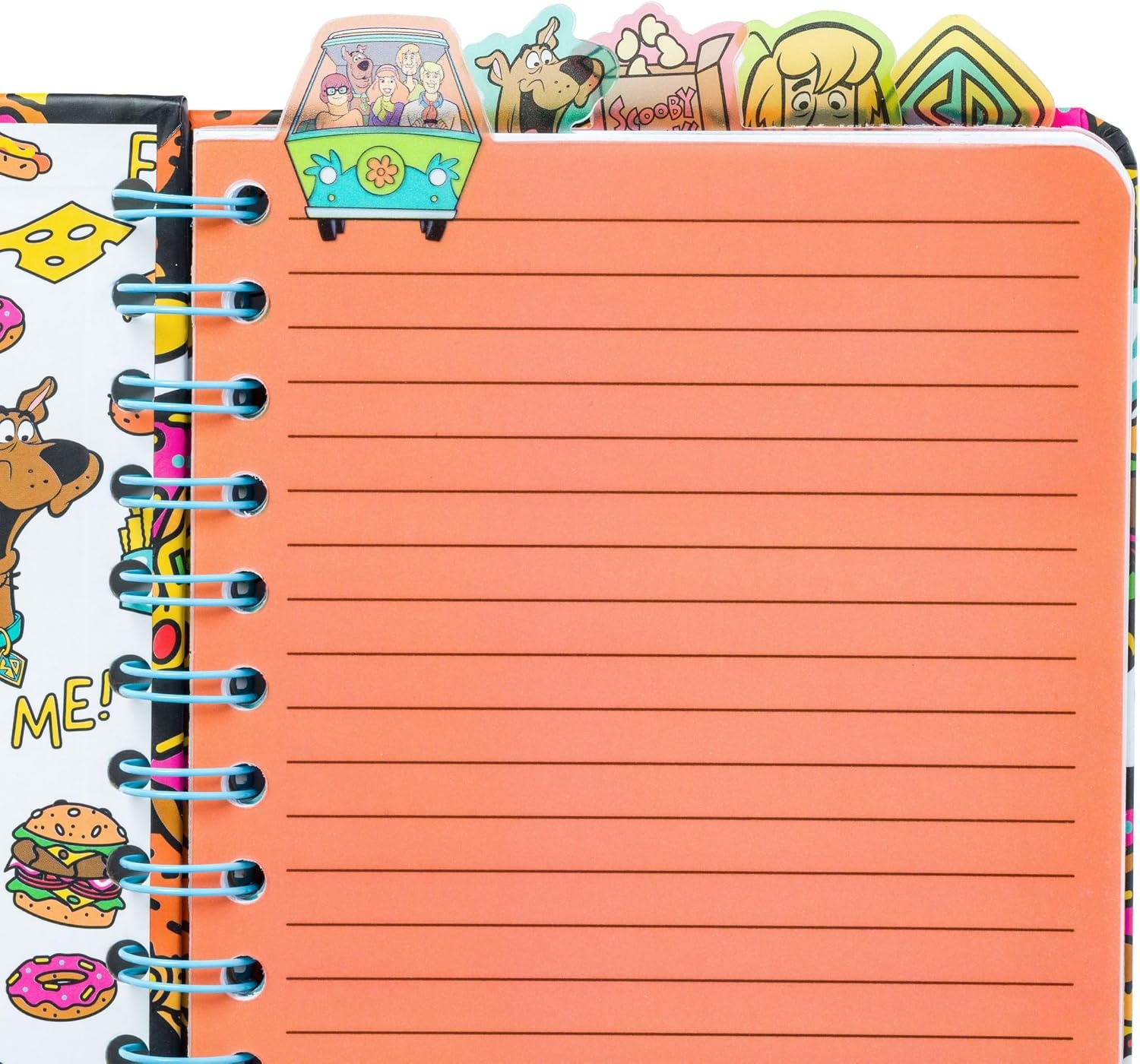 image:imageSilver Buffalo Care Bears Spiral Tabbed Notebook Featuring Grumpy Bear Share Bear Tenderheart Bear Cheer Bear Bedtime Bear and Good Luck Bear 8 x 5Scooby Doo