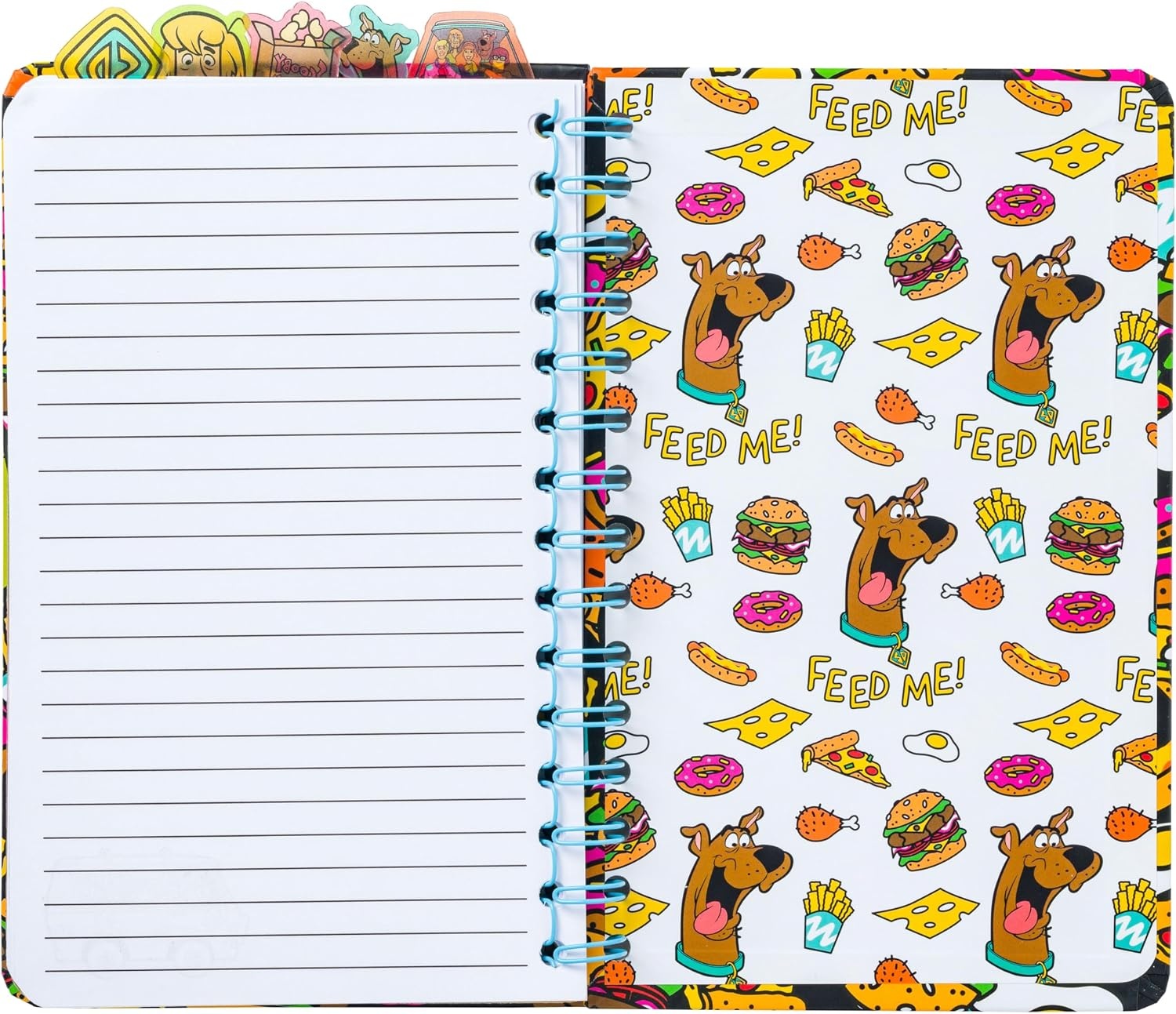 image:imageSilver Buffalo Care Bears Spiral Tabbed Notebook Featuring Grumpy Bear Share Bear Tenderheart Bear Cheer Bear Bedtime Bear and Good Luck Bear 8 x 5Scooby Doo