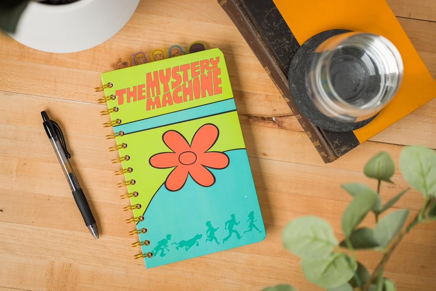 image:imageSilver Buffalo Care Bears Spiral Tabbed Notebook Featuring Grumpy Bear Share Bear Tenderheart Bear Cheer Bear Bedtime Bear and Good Luck Bear 8 x 5Warner Bros Scooby Doo