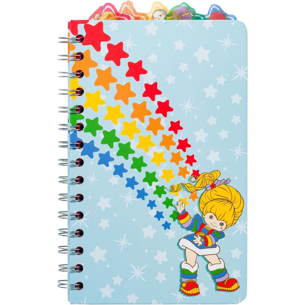 image:imageSilver Buffalo Care Bears Spiral Tabbed Notebook Featuring Grumpy Bear Share Bear Tenderheart Bear Cheer Bear Bedtime Bear and Good Luck Bear 8 x 5Rainbow Brite