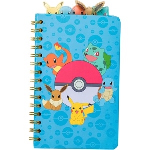 Silver Buffalo Care Bears Spiral Tabbed Notebook Featuring Grumpy Bear, Share Bear, Tenderheart Bear, Cheer Bear, Bedtime Bear, and Good Luck Bear, 8” x 5”(Pokémon)