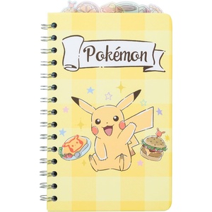 Silver Buffalo Care Bears Spiral Tabbed Notebook Featuring Grumpy Bear, Share Bear, Tenderheart Bear, Cheer Bear, Bedtime Bear, and Good Luck Bear, 8” x 5”(Pokemon Tossed Cafe)